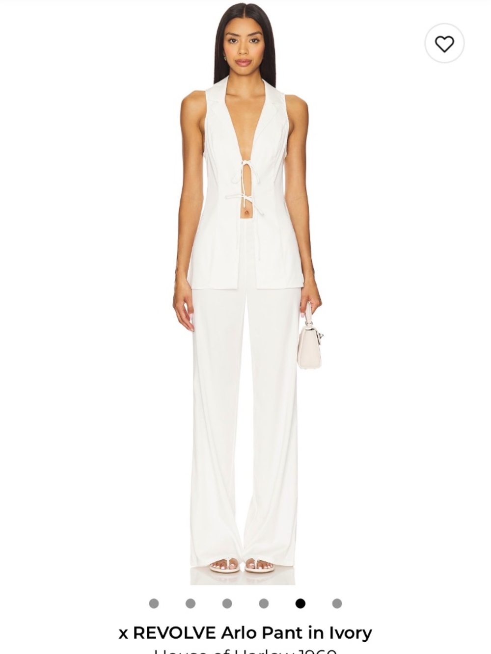 Revolve White Pant Set
